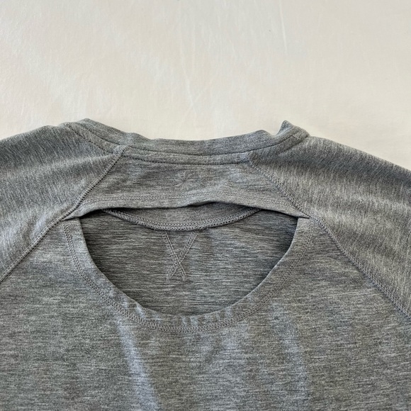 Gray Athleta Girl Long Sleeve Crew Neck Shirt - Picture 3 of 4